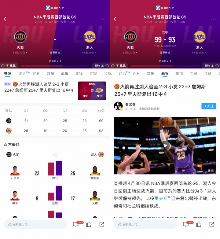 賽后頁面Tab偏好調研：用戶習慣決定內容優先暴露