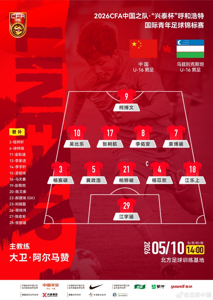 U16國足呼和浩特首戰541 柯博文單箭頭突前 U16國足呼和浩特首戰541 柯博文單箭頭突前